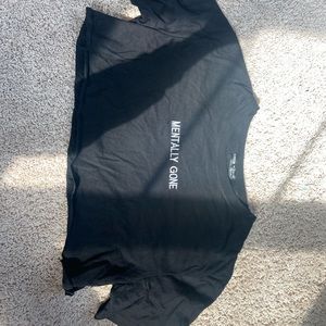 Mentally Gone cropped shirt